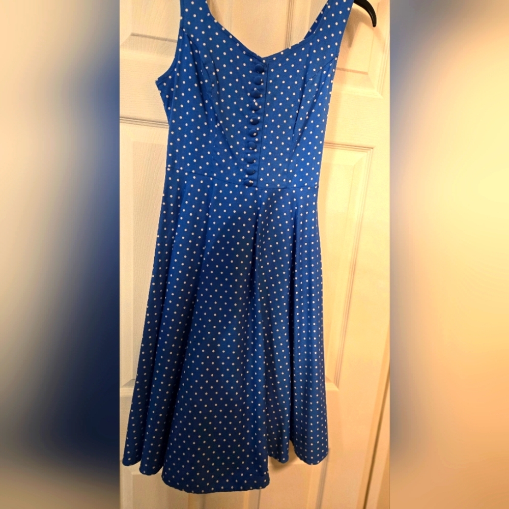 Blue Polka Dot Dress